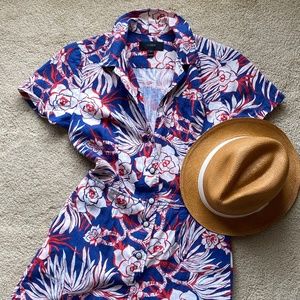 J.crew retro floral short romper